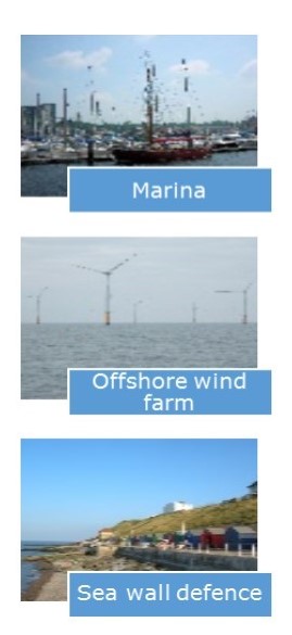 Marina - Offshore Wind Farm - Sea Wall Defence