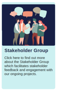 Promotional graphic encouraging communication and engagement with Eastern IFCA. Illustration shows six people conversing beneath colorful speech bubbles, with headline “Communication and Engagement” and call-to-action text about learning more